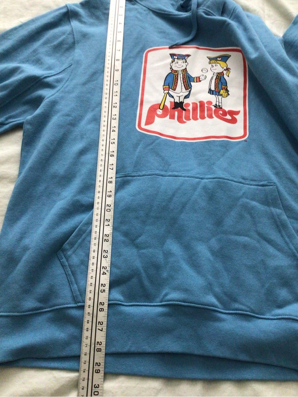 Philadelphia Phillies Phil & Phillis Powder Blue Hoodie by Stitches - L - Picture 8 of 9